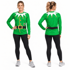 Christmas Elf Suit Funny Unisex Running Long Sleeve Shirt