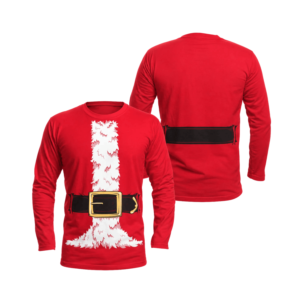 Christmas Santa Suit Funny Unisex Running Long Sleeve Shirt