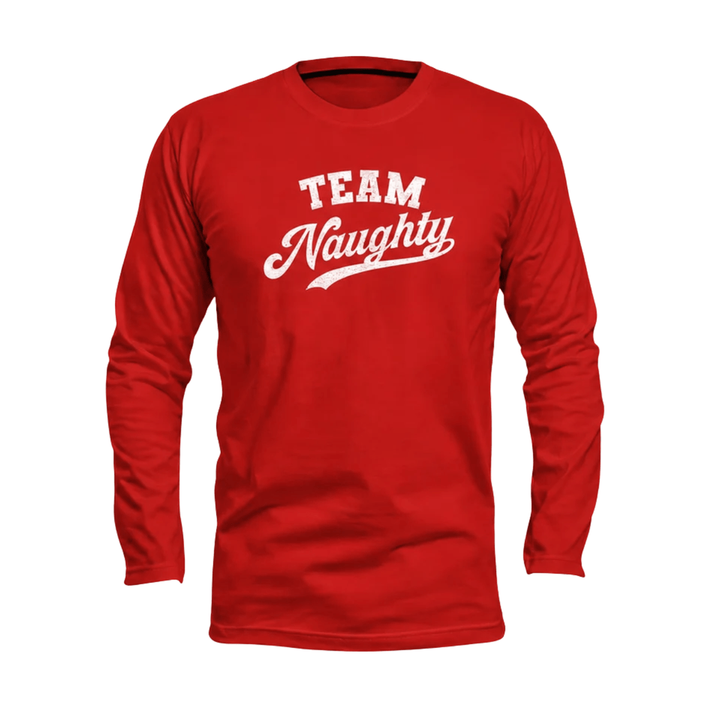 Christmas Team Naughty Funny Unisex Running Long Sleeve Shirt