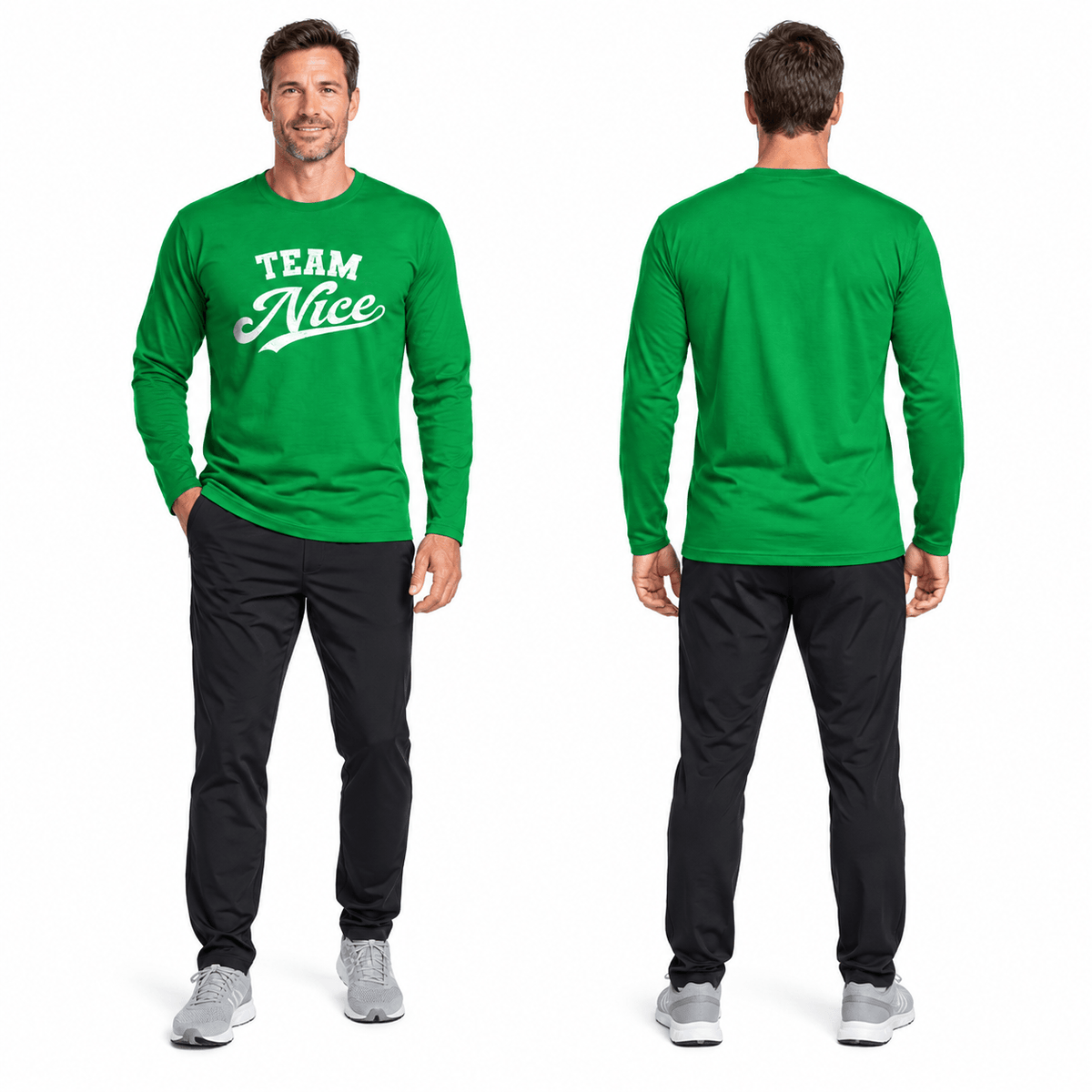 Christmas Team Nice Funny Unisex Running Long Sleeve Shirt