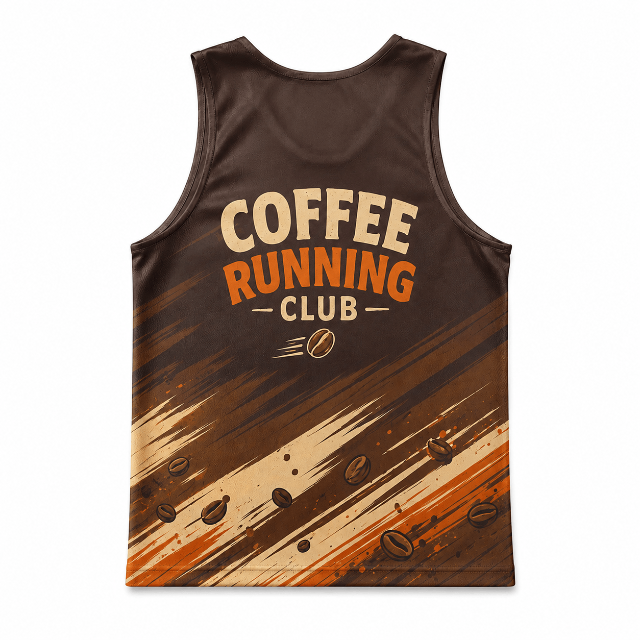 Coffee Running Tank Top Coffee Cup Runner Running Singlet for Men and Women