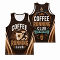 Coffee Running Tank Top Coffee Running Club Running Singlet for Men and Women