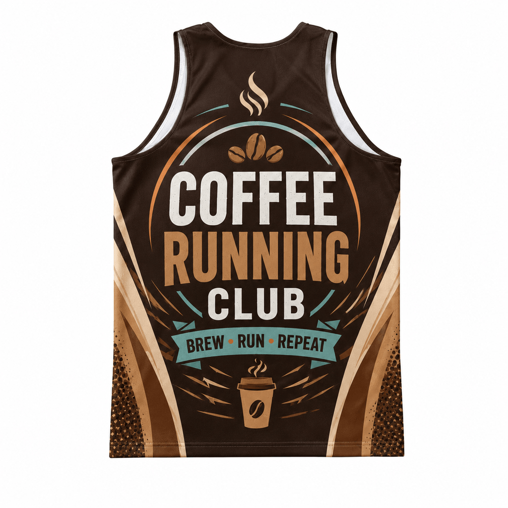Coffee Running Tank Top Coffee Running Club Running Singlet for Men and Women