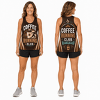 Coffee Running Tank Top Coffee Running Club Running Singlet for Men and Women