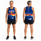Colorado Running Tank Top CO Mountain Sunset Running Singlet for Men and Women