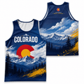 Colorado Running Tank Top Live Bold Run Strong Running Singlet for Men and Women