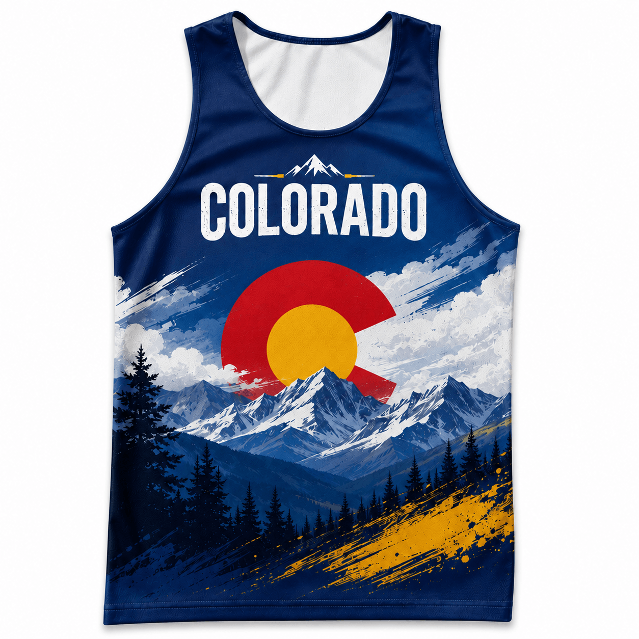 Colorado Running Tank Top Live Bold Run Strong Running Singlet for Men and Women
