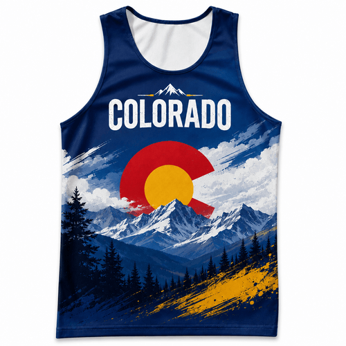 Colorado Running Tank Top Live Bold Run Strong Running Singlet for Men and Women