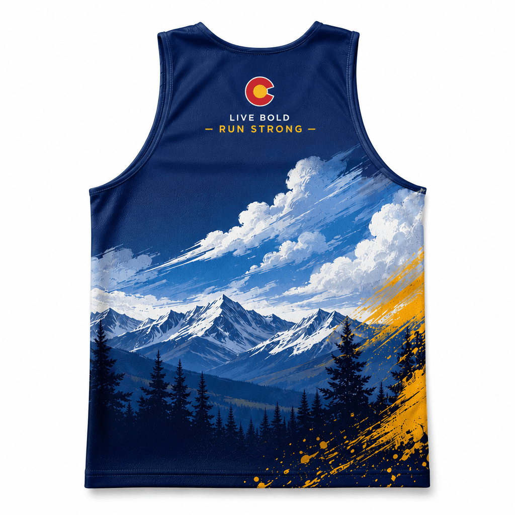 Colorado Running Tank Top Live Bold Run Strong Running Singlet for Men and Women