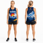Colorado Running Tank Top Live Bold Run Strong Running Singlet for Men and Women