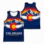Colorado Running Tank Top Mountains Made Me Running Singlet for Men and Women