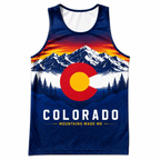 Colorado Running Tank Top Mountains Made Me Running Singlet for Men and Women