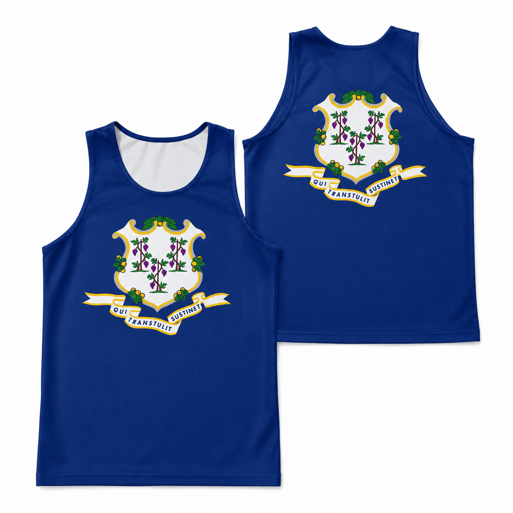 Connecticut Running Tank Top State Pride Tech Running Singlet