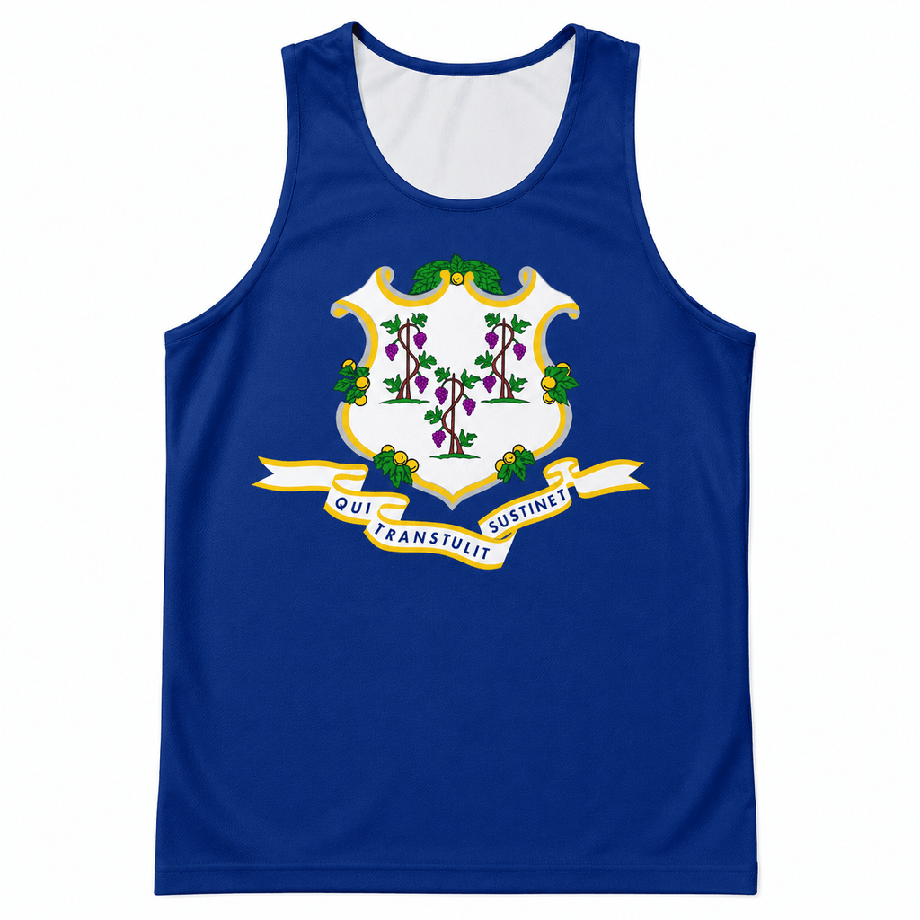 Connecticut Running Tank Top State Pride Tech Running Singlet