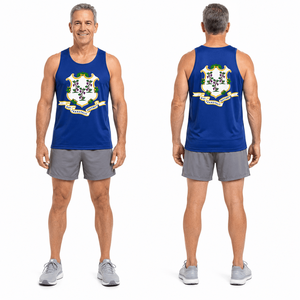 Connecticut Running Tank Top State Pride Tech Running Singlet