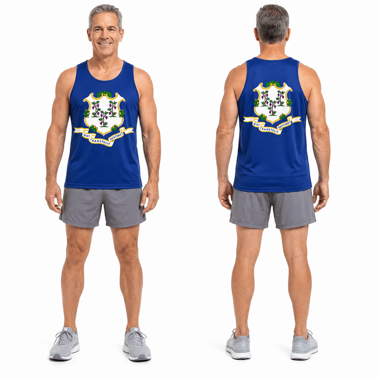 Connecticut Running Tank Top State Pride Tech Running Singlet