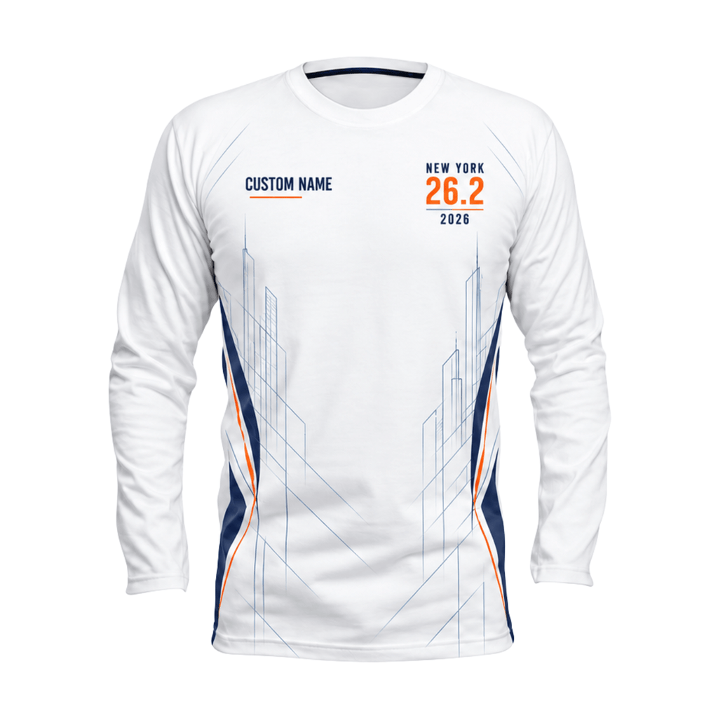 Custom NYC 26.2 Marathon Finisher Unisex Running Long Sleeve Shirt