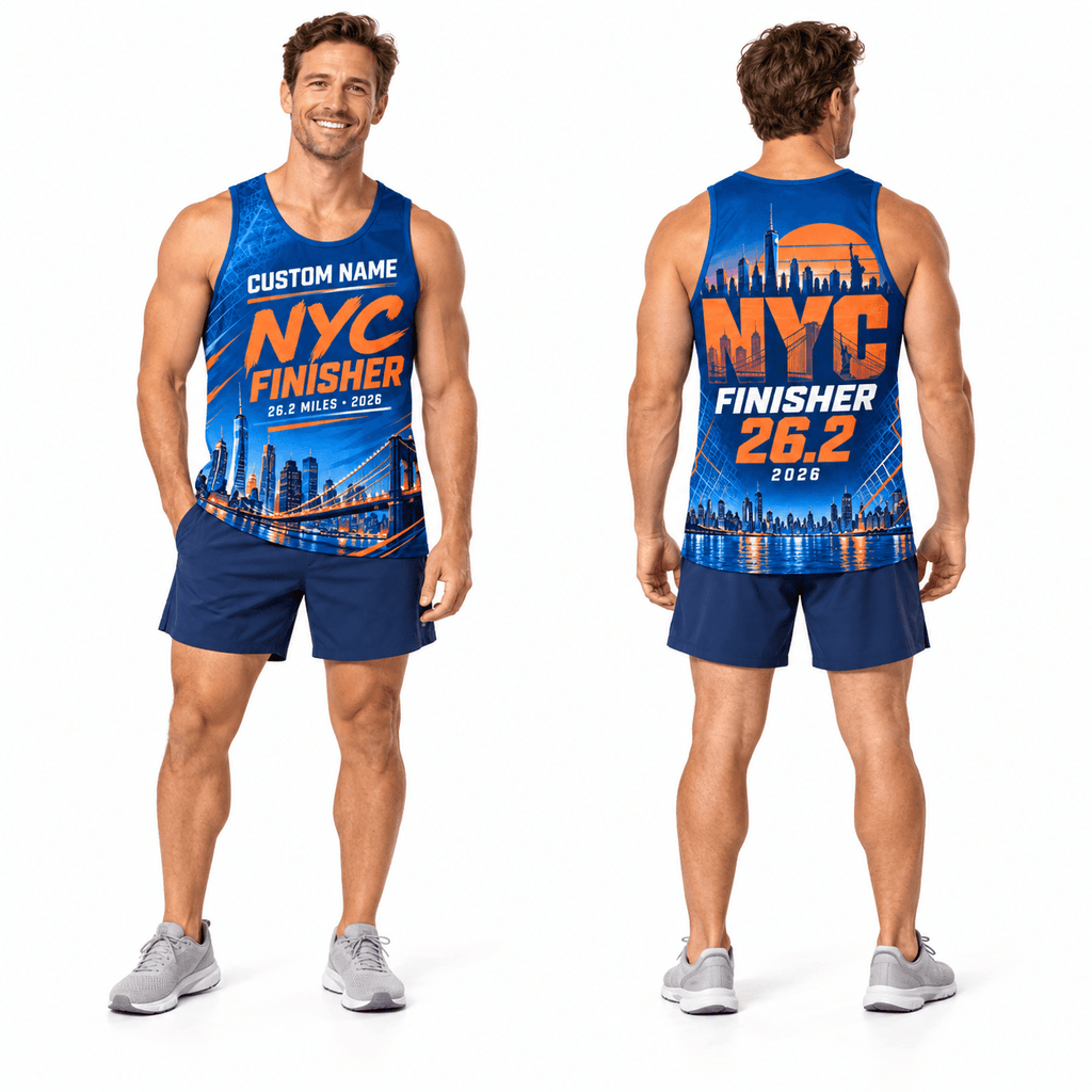 Custom NYC Finisher 26.2 2026 Running Singlet Unisex Marathon Tank Top