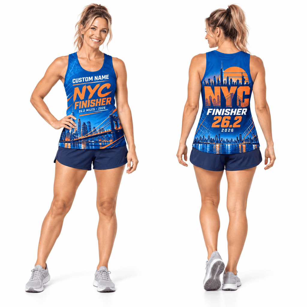 Custom NYC Finisher 26.2 2026 Running Singlet Unisex Marathon Tank Top