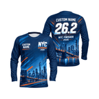 Custom NYC Running 2026 26.2 Finisher Unisex Running Long Sleeve Shirt