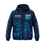 Custom Name Chicago 26.2 Finisher 2026 Running Windbreaker Jacket