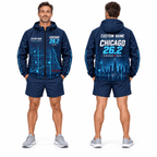 Custom Name Chicago 26.2 Finisher 2026 Running Windbreaker Jacket