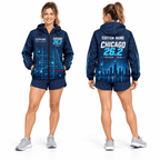 Custom Name Chicago 26.2 Finisher 2026 Running Windbreaker Jacket