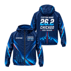 Custom Name Conquered Chicago 26.2 2026 Running Windbreaker Jacket