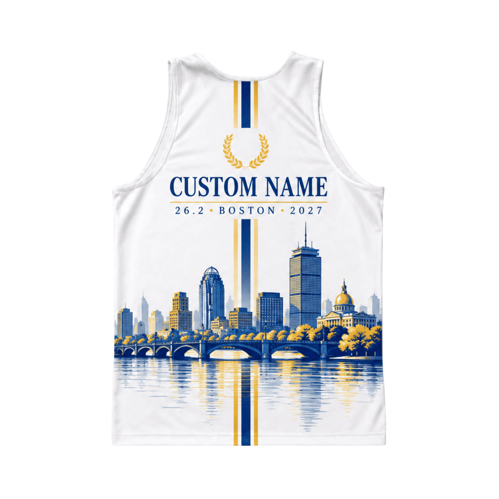 Custom Boston Laurel 26.2 Running Singlet Unisex Marathon Tank Top