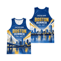 Custom Boston Runner 26.2 Running Singlet Unisex Marathon Tank Top