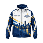 Custom Name Boston 2027 Marathoner Running Windbreaker Jacket