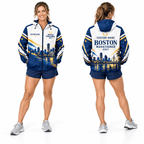 Custom Name Boston 2027 Marathoner Running Windbreaker Jacket
