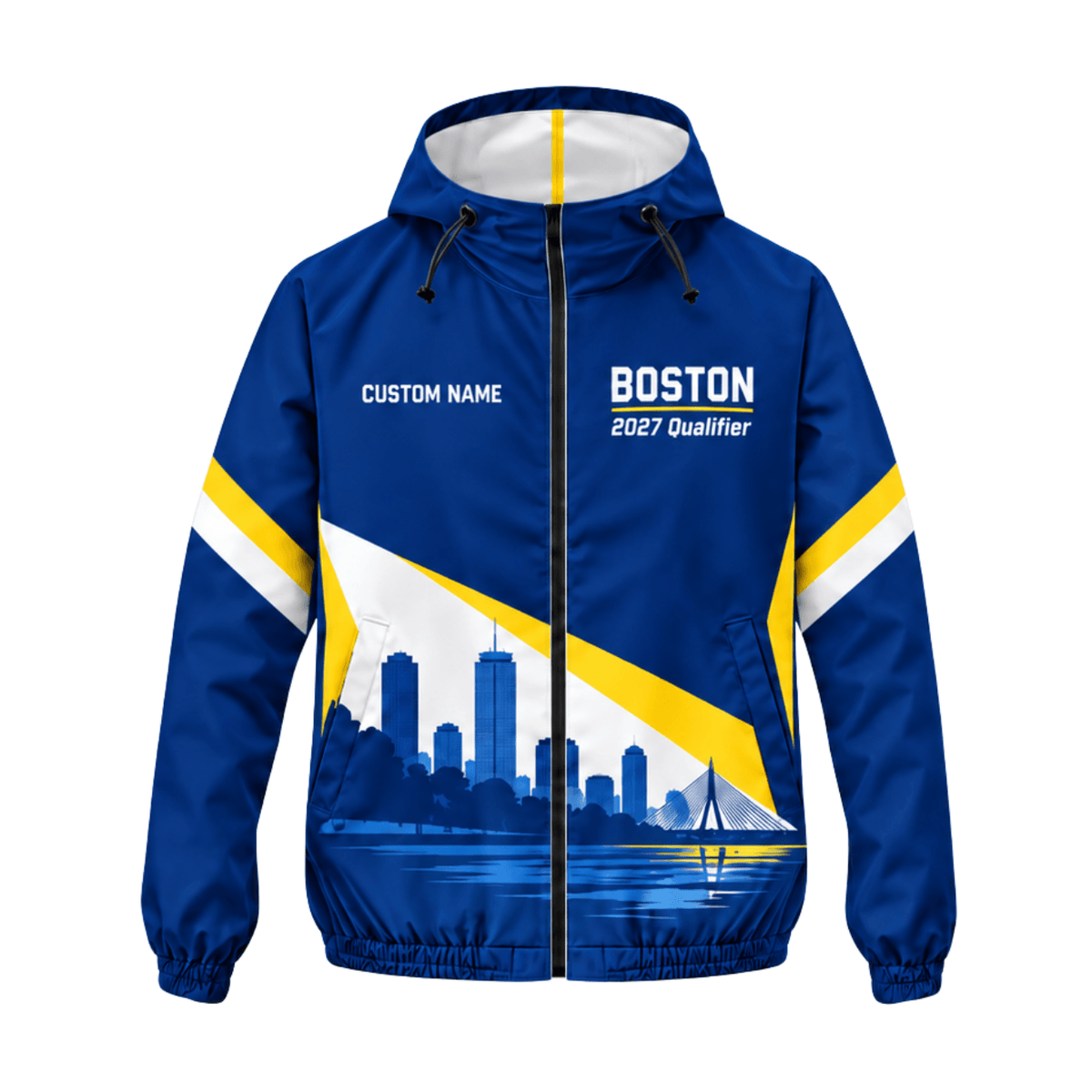 Custom Name Boston 2027 Qualifier Running Windbreaker Jacket