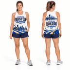 Custom Name Boston 2027 Running Singlet Unisex Marathon Tank Top