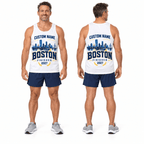 Custom Name Boston Finisher Running Singlet Unisex Marathon Tank Top
