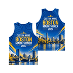 Custom Name Boston Run 2027 Running Singlet Unisex Marathon Tank Top
