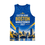 Custom Name Boston Run 2027 Running Singlet Unisex Marathon Tank Top