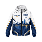 Custom Name Boston Runner 26.2 Running Windbreaker Jacket