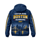 Custom Name Boston Running 2027 Running Windbreaker Jacket