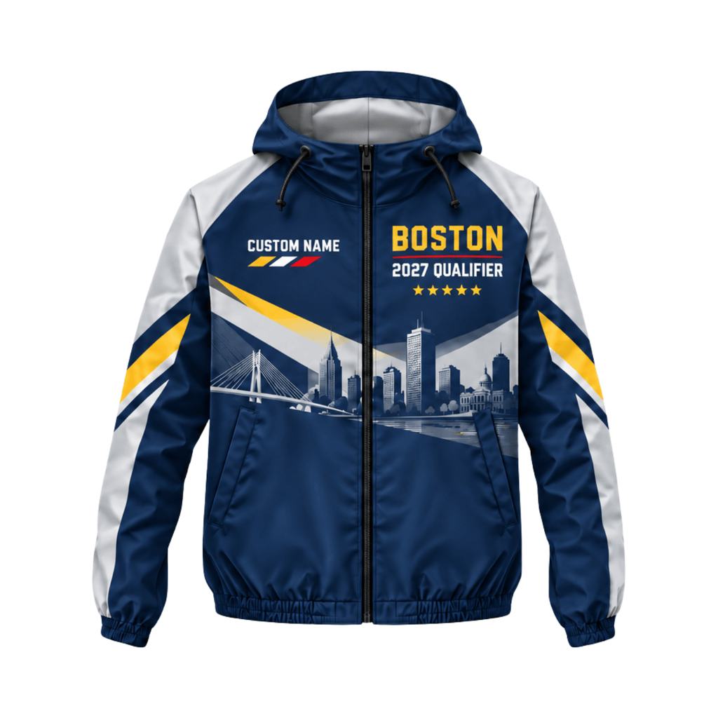 Custom Name Boston Training Progress 2027 Running Windbreaker Jacket