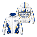 Custom Name Conquered Boston 26.2 2027 Running Windbreaker Jacket