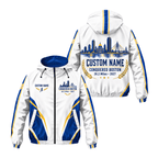 Custom Name Conquered Boston 26.2 2027 Running Windbreaker Jacket