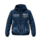 Custom Name Philadelphia Bell Finisher 2026 Running Windbreaker Jacket