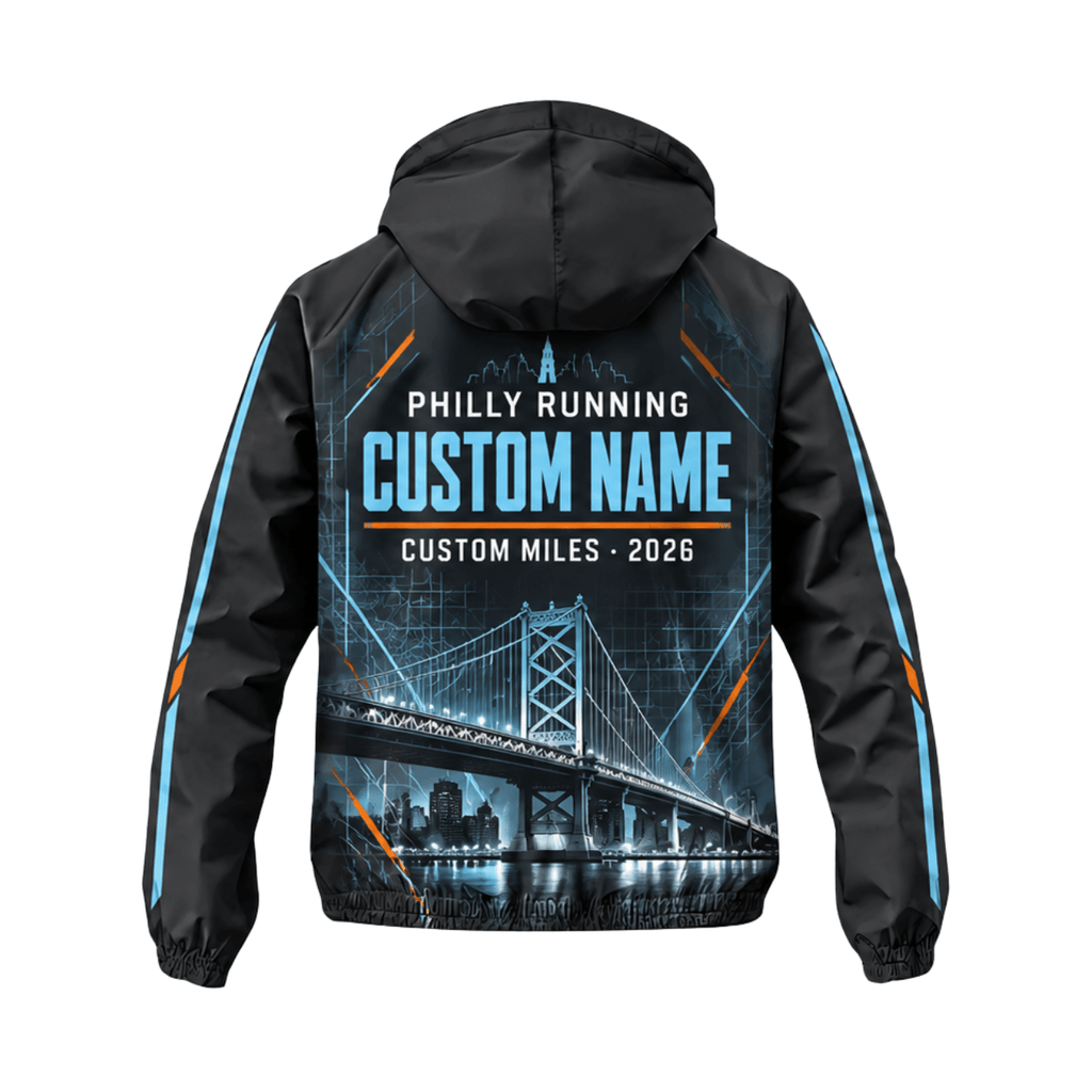 Custom Name Philadelphia Run Strong 2026 Running Windbreaker Jacket