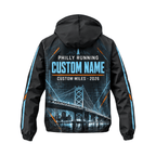 Custom Name Philadelphia Run Strong 2026 Running Windbreaker Jacket