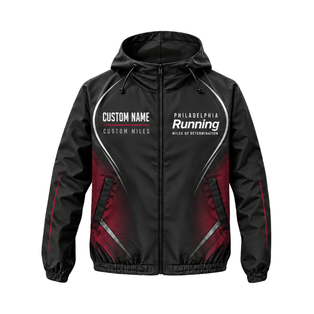 Custom Name Philadelphia Running 2026 Running Windbreaker Jacket