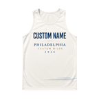 Custom Name Philly Miles 2026 Running Singlet Unisex Marathon Tank Top