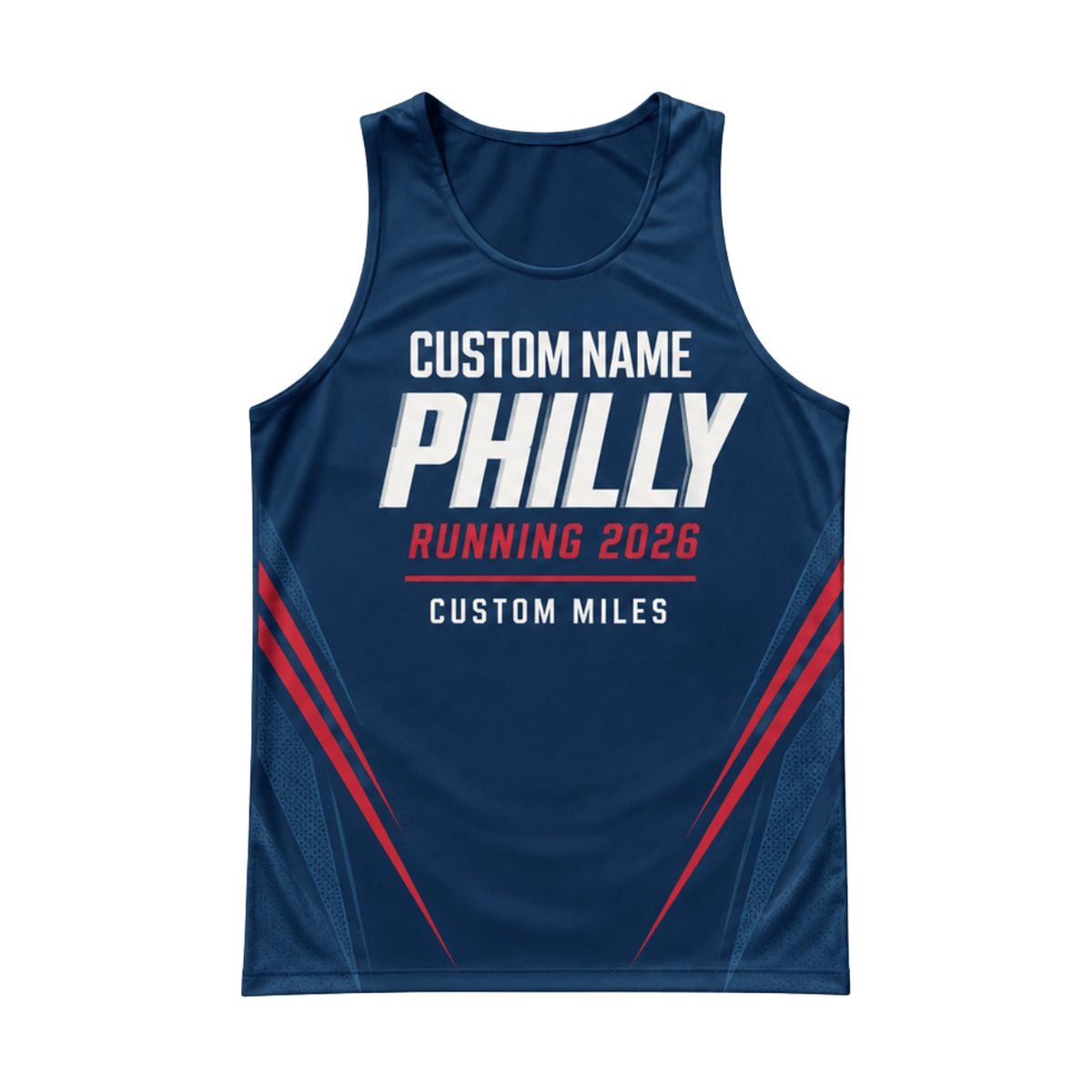 Custom Name Philly Pace 2026 Running Singlet Unisex Marathon Tank Top