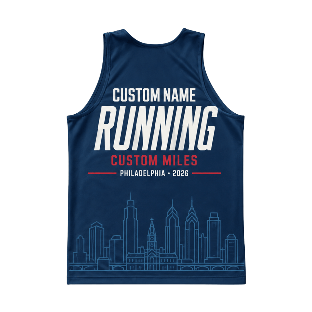 Custom Name Philly Pace 2026 Running Singlet Unisex Marathon Tank Top