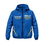 Custom Name Philly Running Finisher 2026 Running Windbreaker Jacket